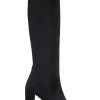 Albany Heeled Boot (Black Suede)