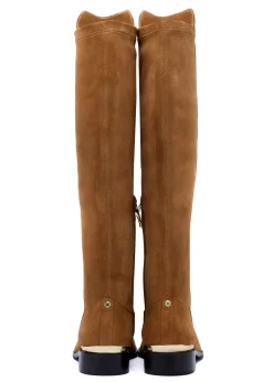 Albany Knee Boot (Tan Suede)