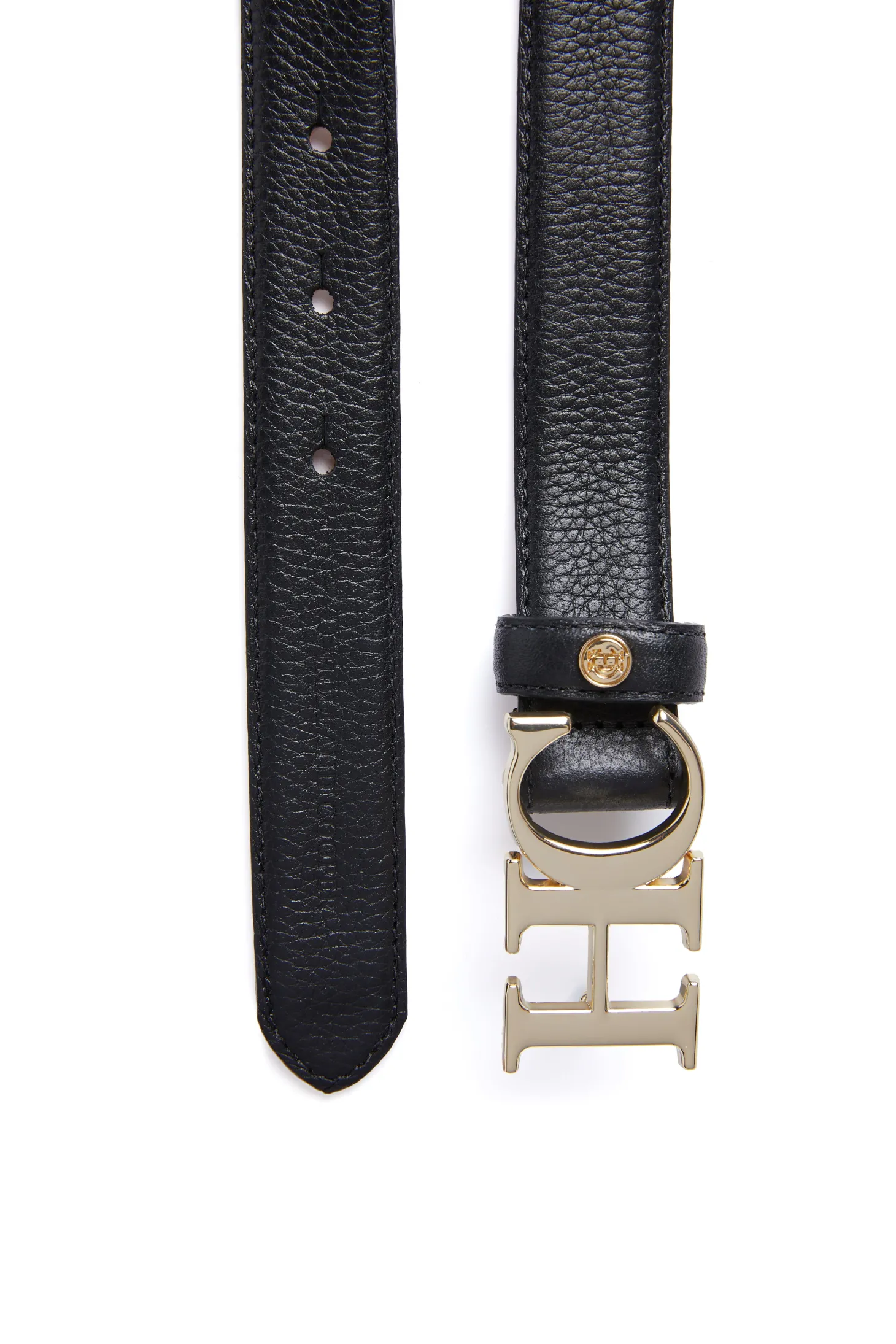 Atelier Slim Logo Belt (Black)