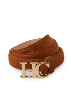 Atelier Ultra Slim Belt (Tan Suede)
