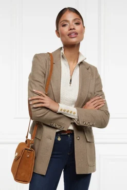 Ava Quarter Zip Knit (Almond)