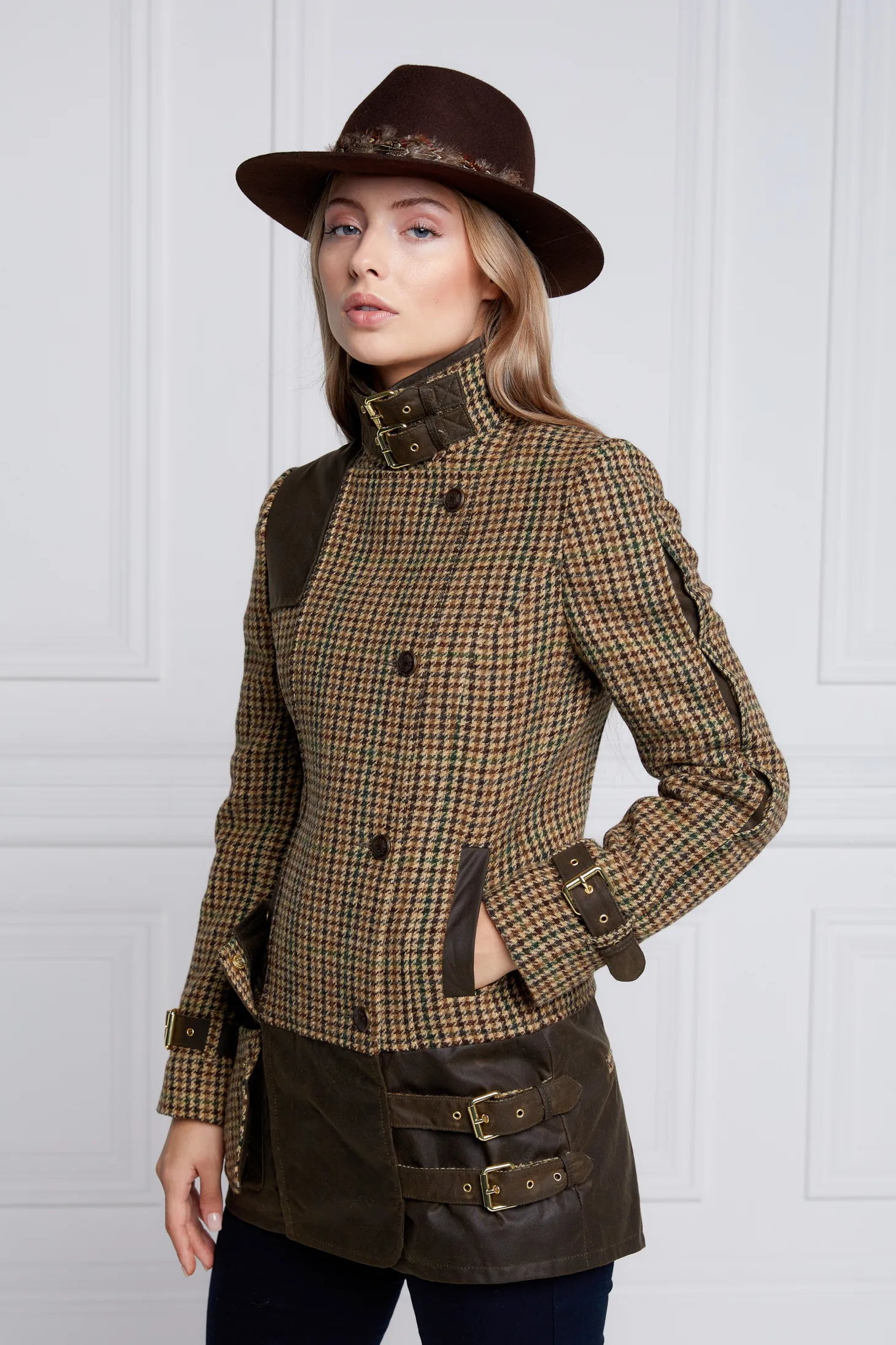 Balmoral Field Jacket (Hailes Green Tweed)