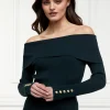 Bardot Knit (Deep Emerald)