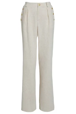 Belgravia Wide Leg Trouser (Natural Linen)