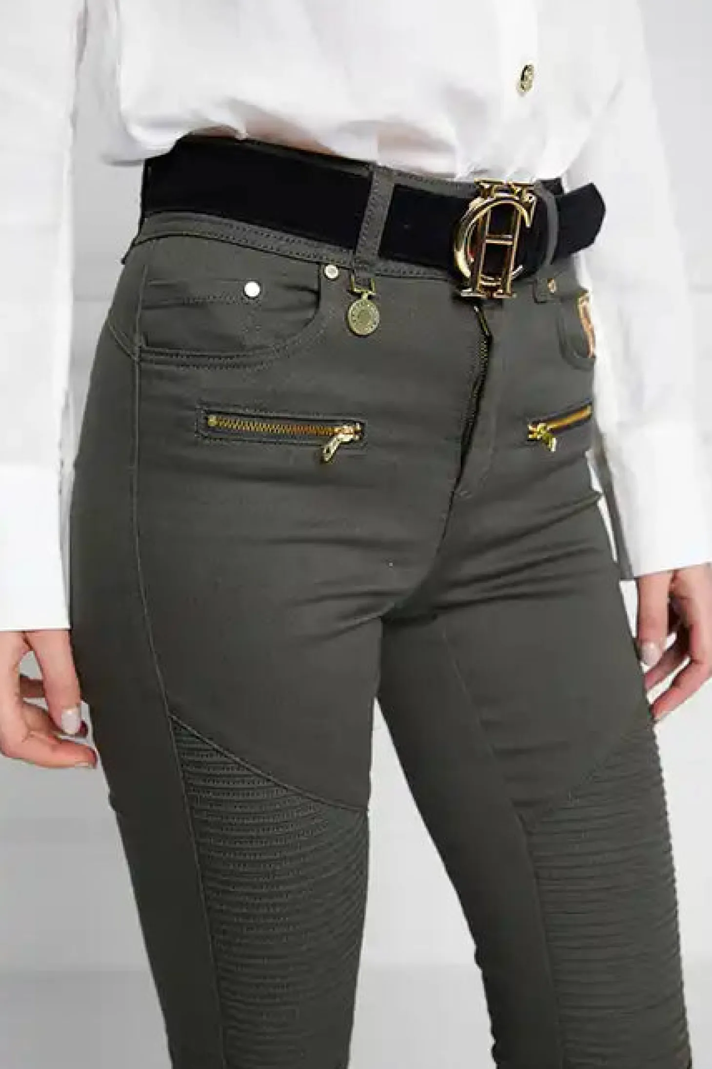 Biker Jean (Hunter Green)