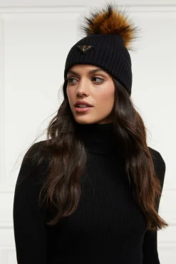 Burghley Bobble Hat (Black)