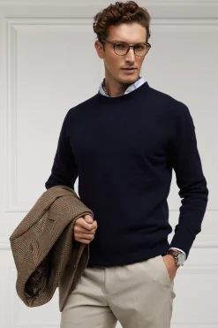 Byron Crew Neck Knit (Navy)