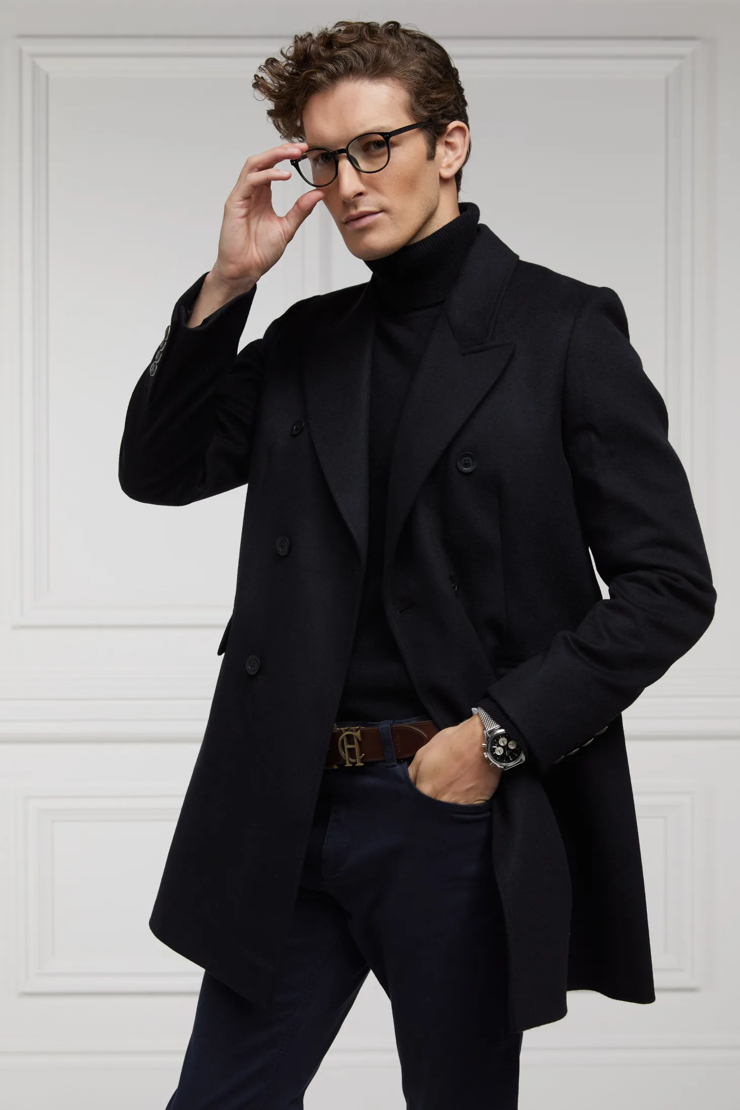 Byron Roll Neck Knit (Black)