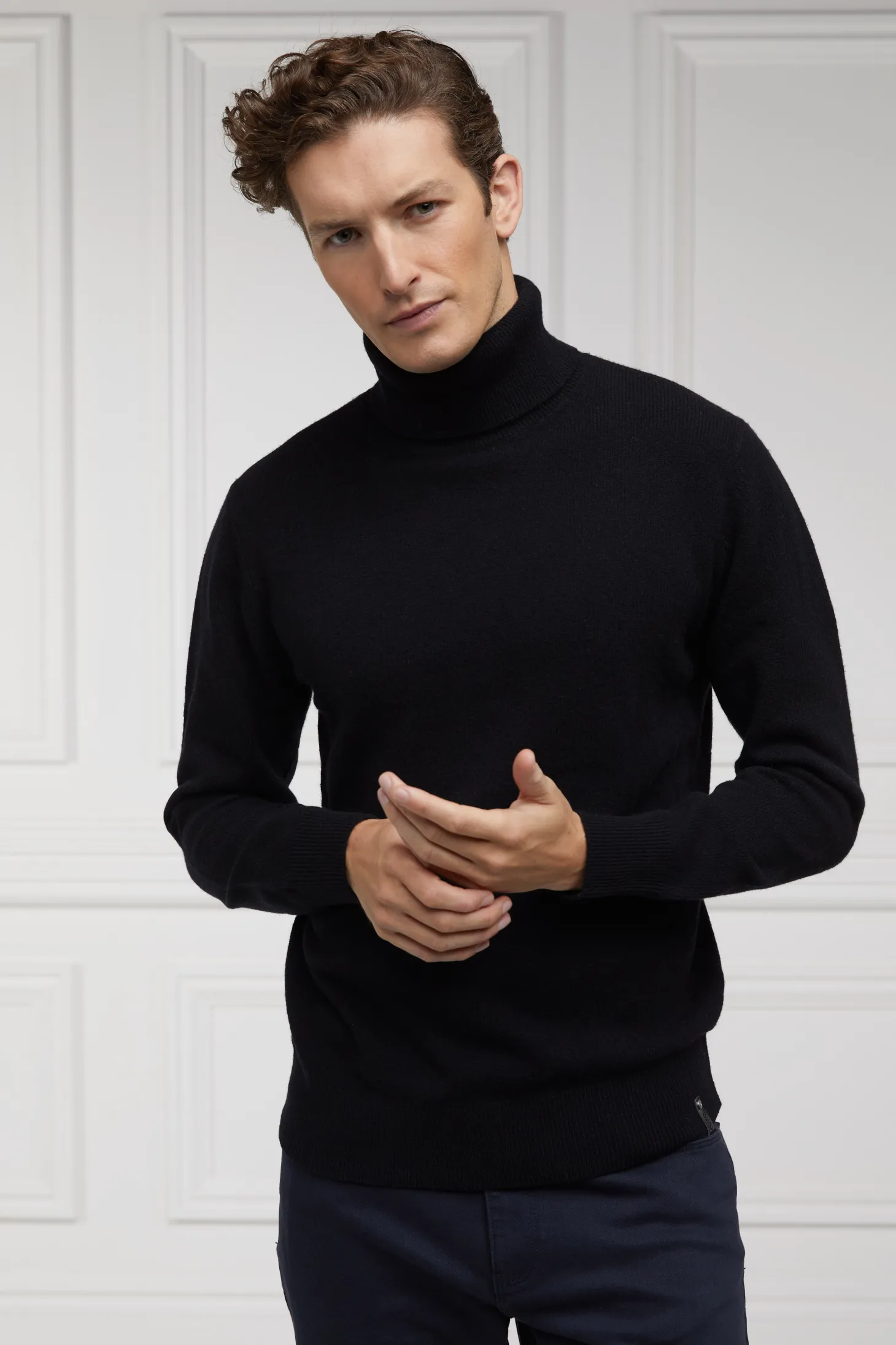 Byron Roll Neck Knit (Black)