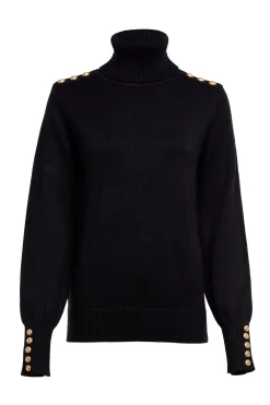 Chamonix Roll Neck Knit (Black)