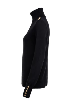 Chamonix Roll Neck Knit (Black)
