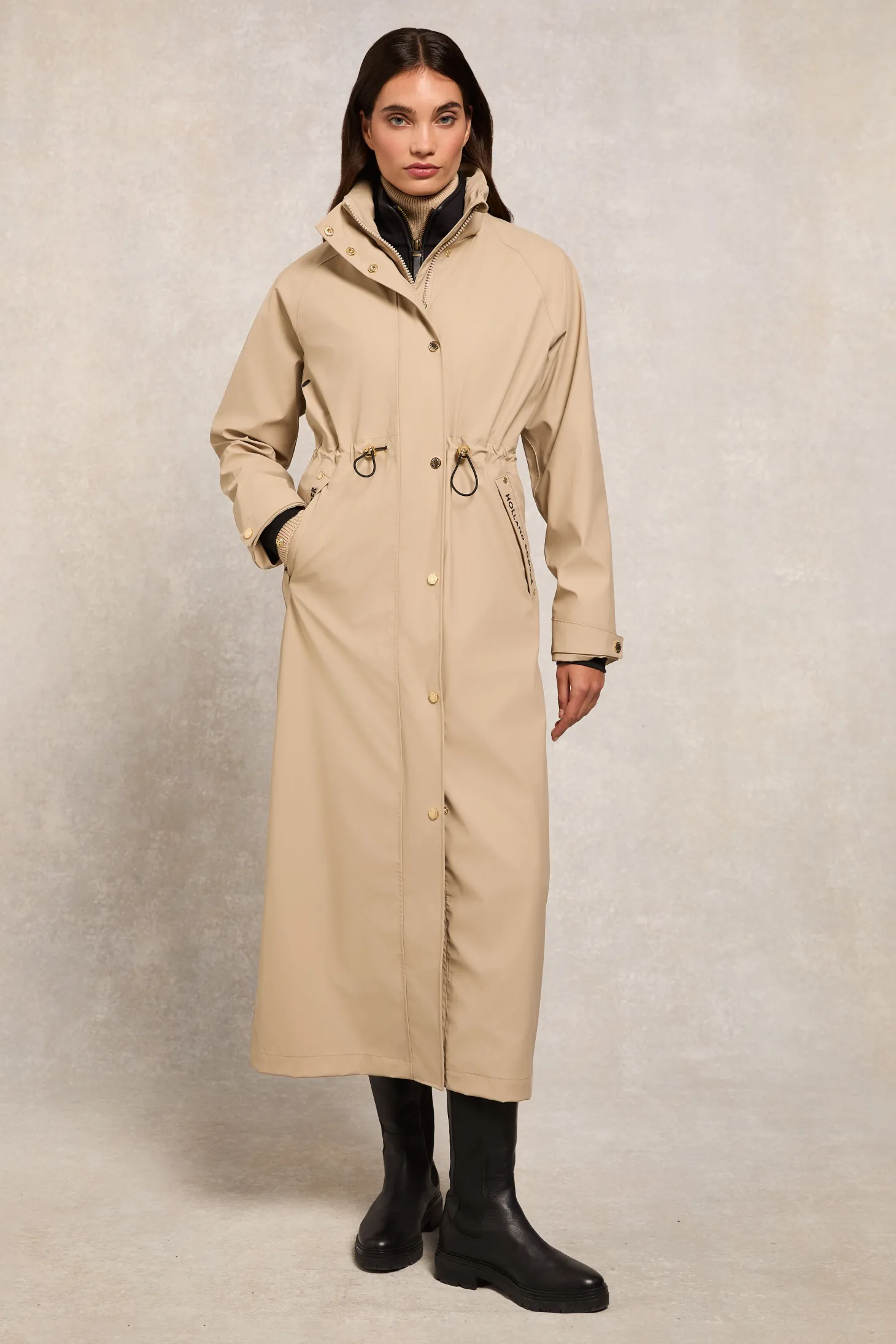 Chartwell Longline Rain Parka (Stone)