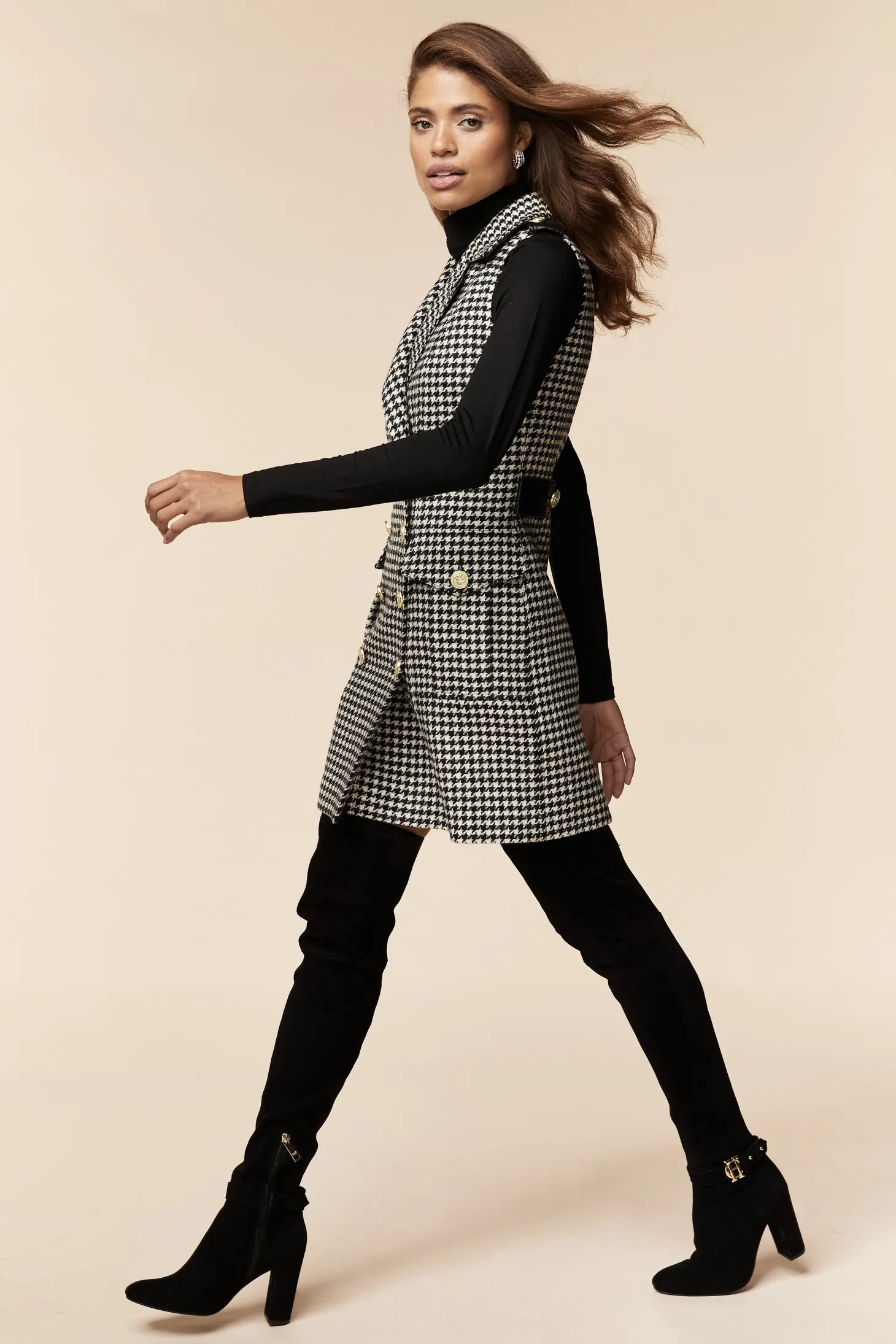 Chelsea Dress (Houndstooth)