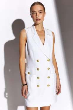 Chelsea Dress (Oyster Linen)