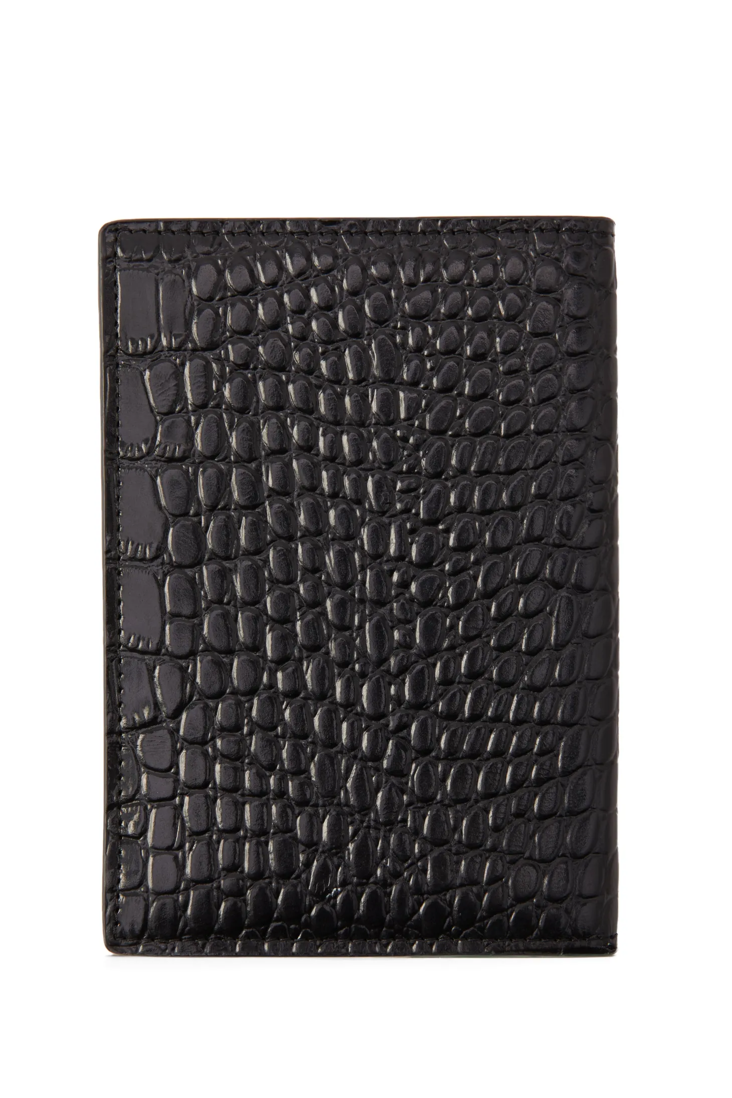 Chelsea Passport Holder (Black Croc)