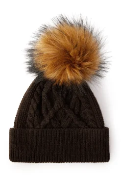 Cortina Bobble Hat (Chocolate)