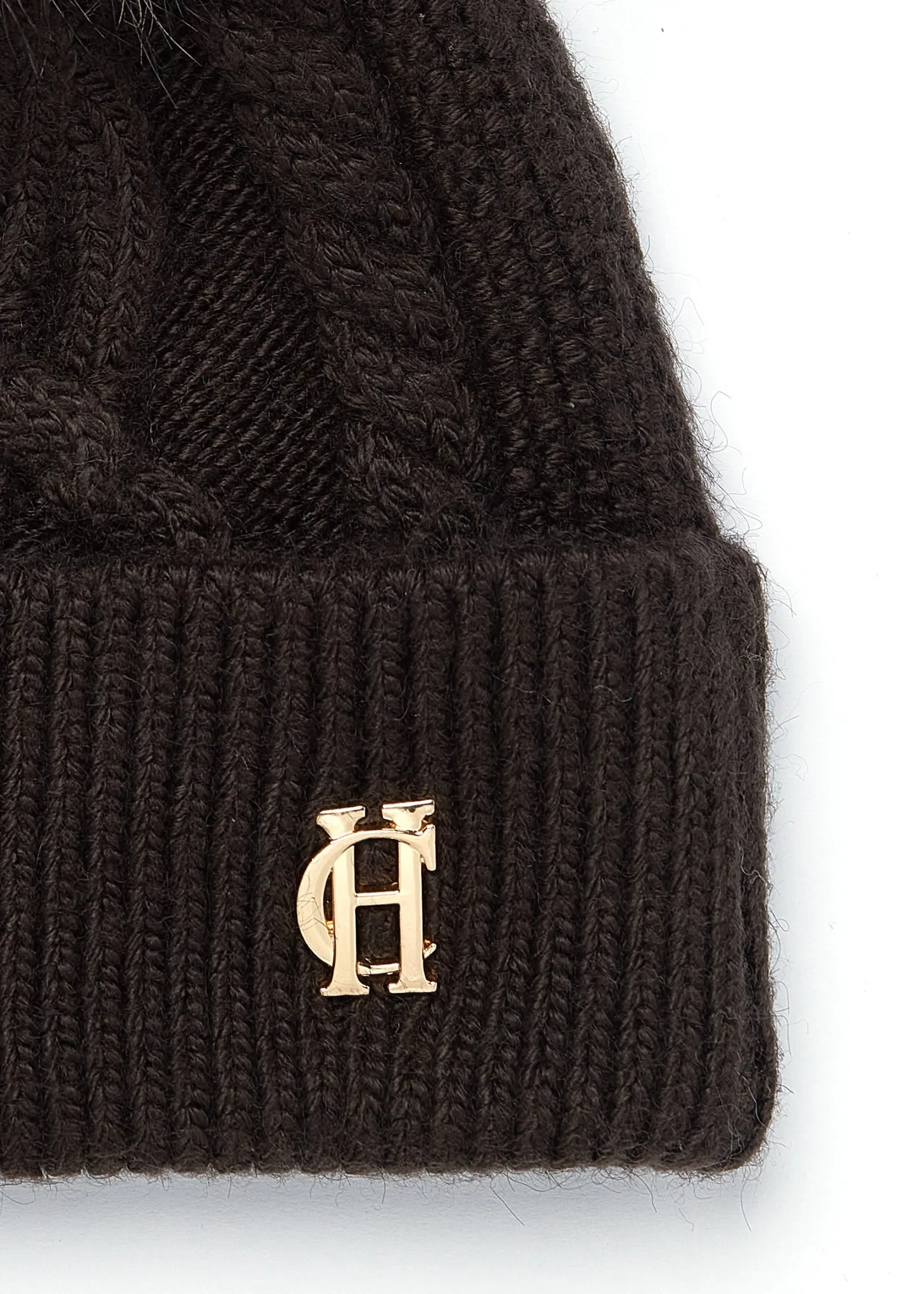Cortina Bobble Hat (Chocolate Mink)