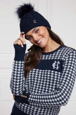 Cortina Bobble Hat (Ink Navy)
