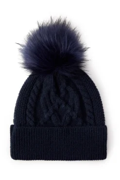 Cortina Bobble Hat (Ink Navy)