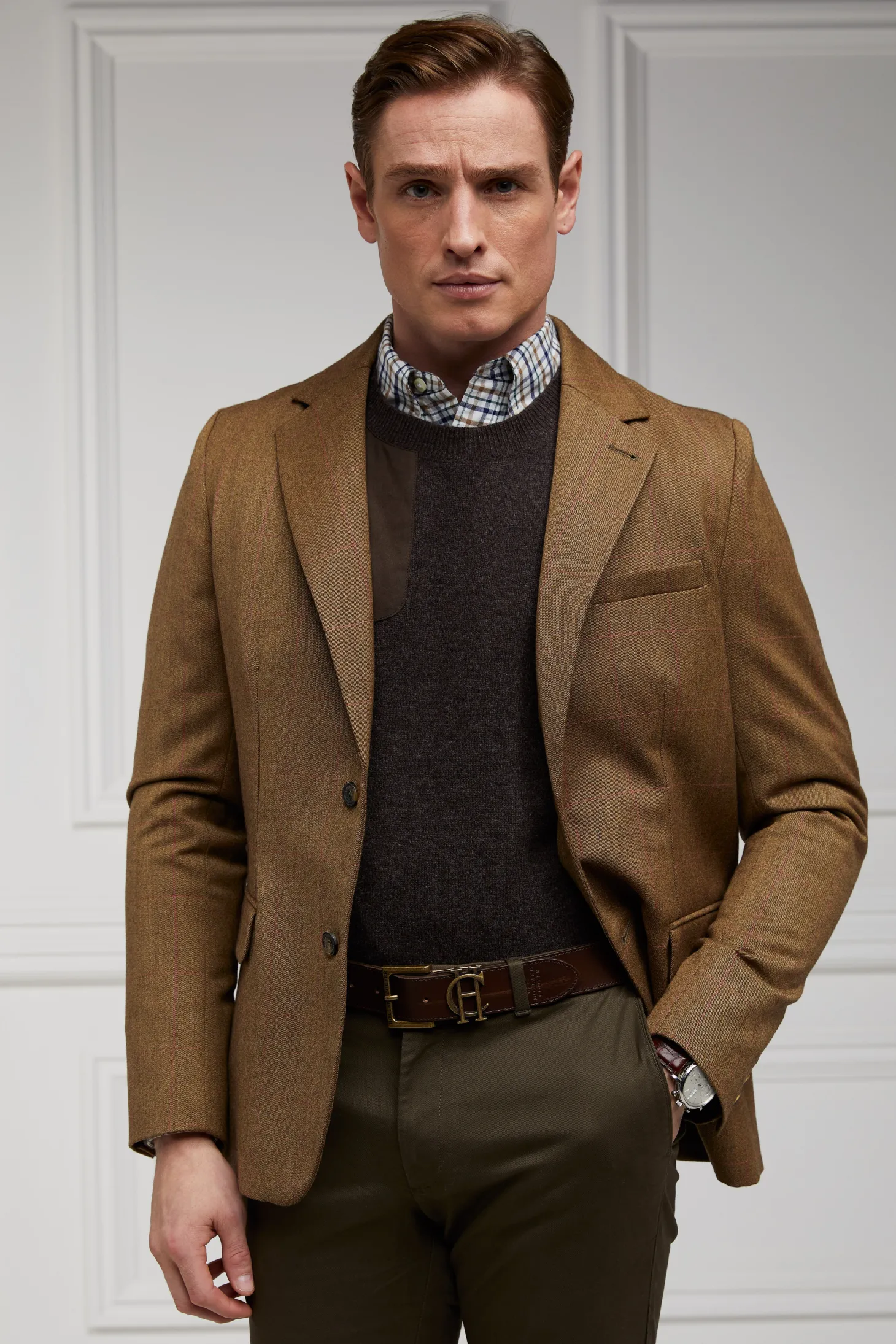 Country Crew Neck Knit (Chocolate)