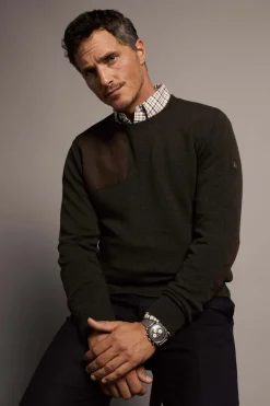 Country Crew Neck Knit (Moss)