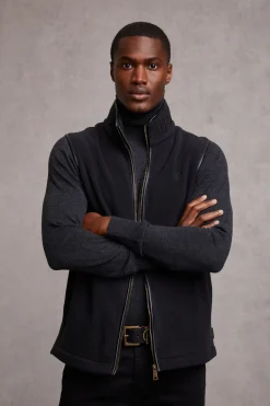Country Fleece Gilet (Black)