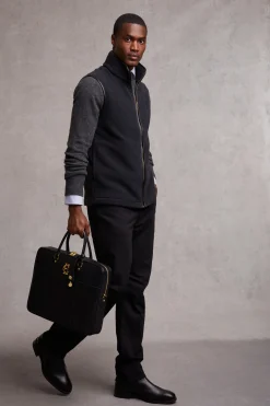 Country Fleece Gilet (Black)