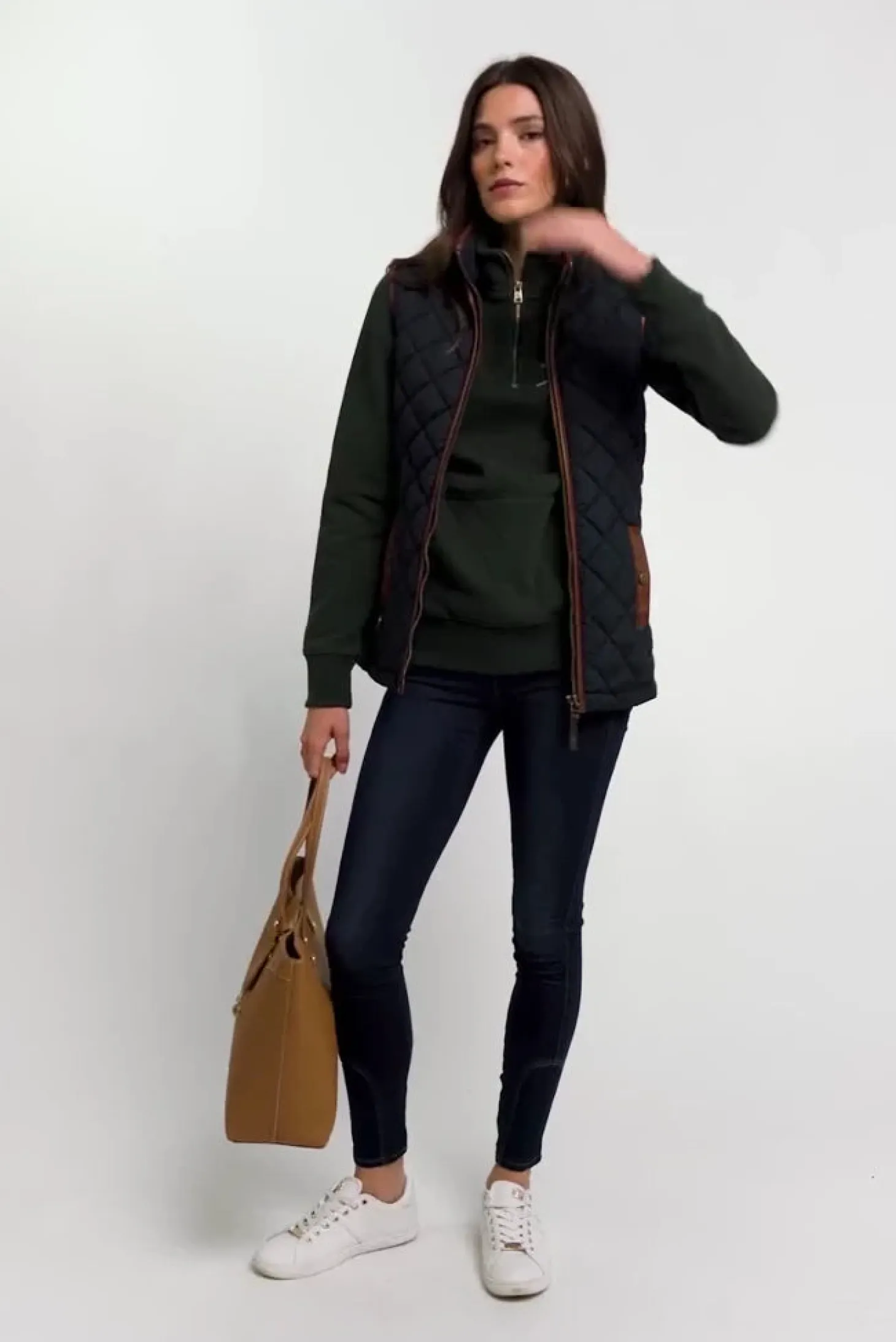 Crest Zip Henley (Racing Green)