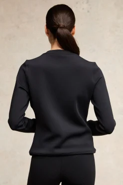 Crystal Crew Neck Sweat (Black)