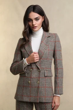 Double Breasted Blazer (Orange Windsor)