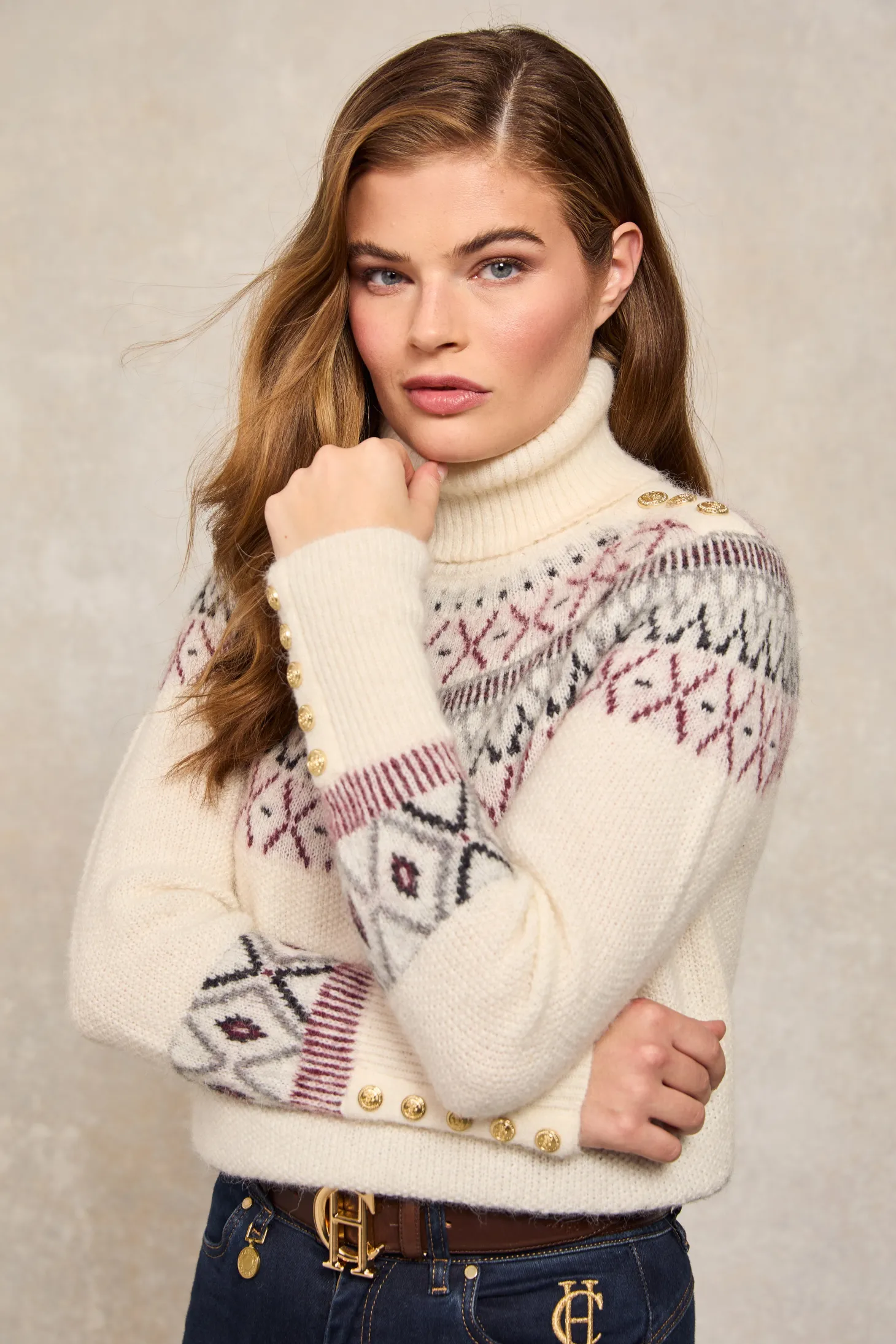 Fairisle Knit (Cream)