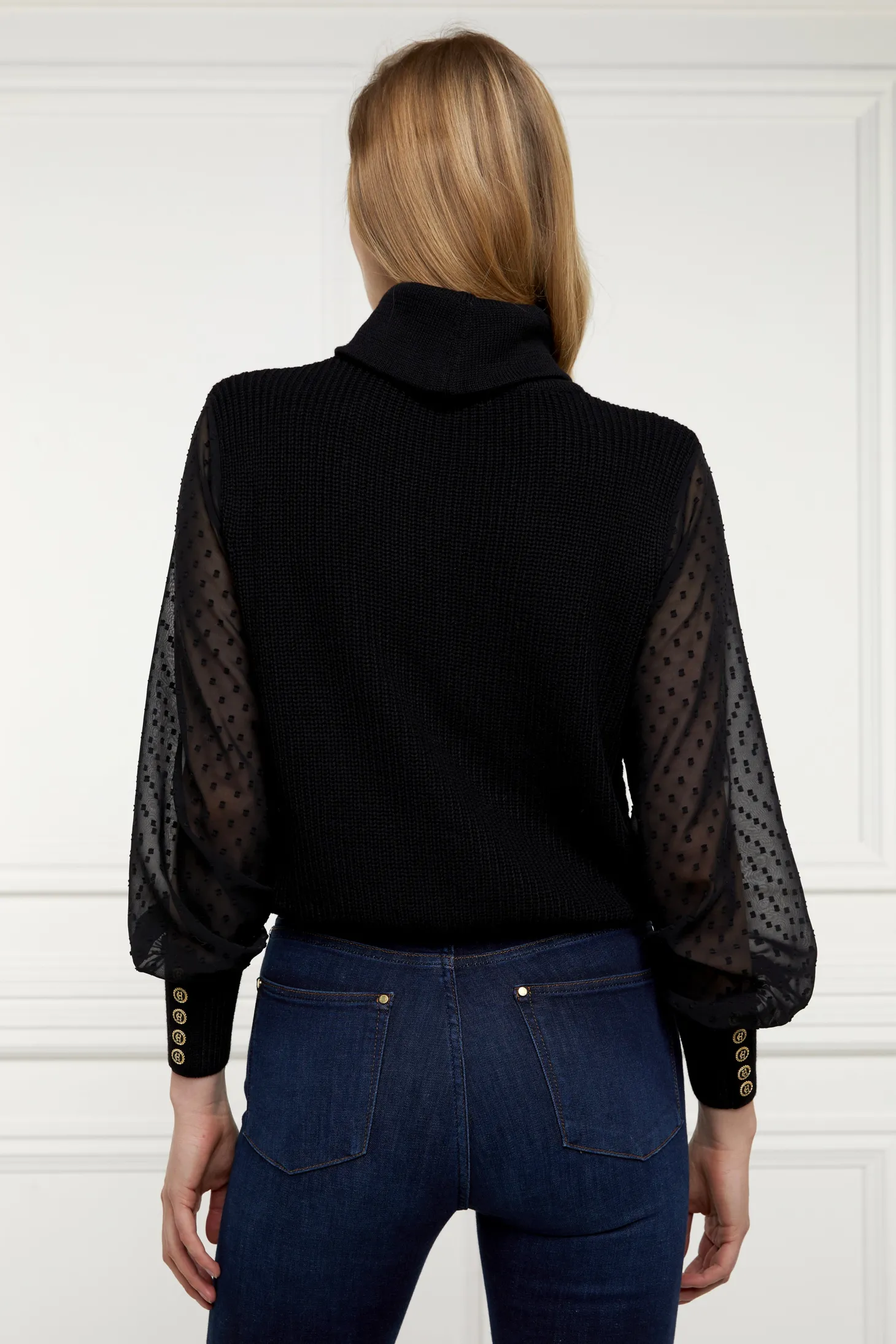 Featherton Roll Neck Knit (Black)