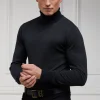 Fine Roll Neck Knit (Charcoal)