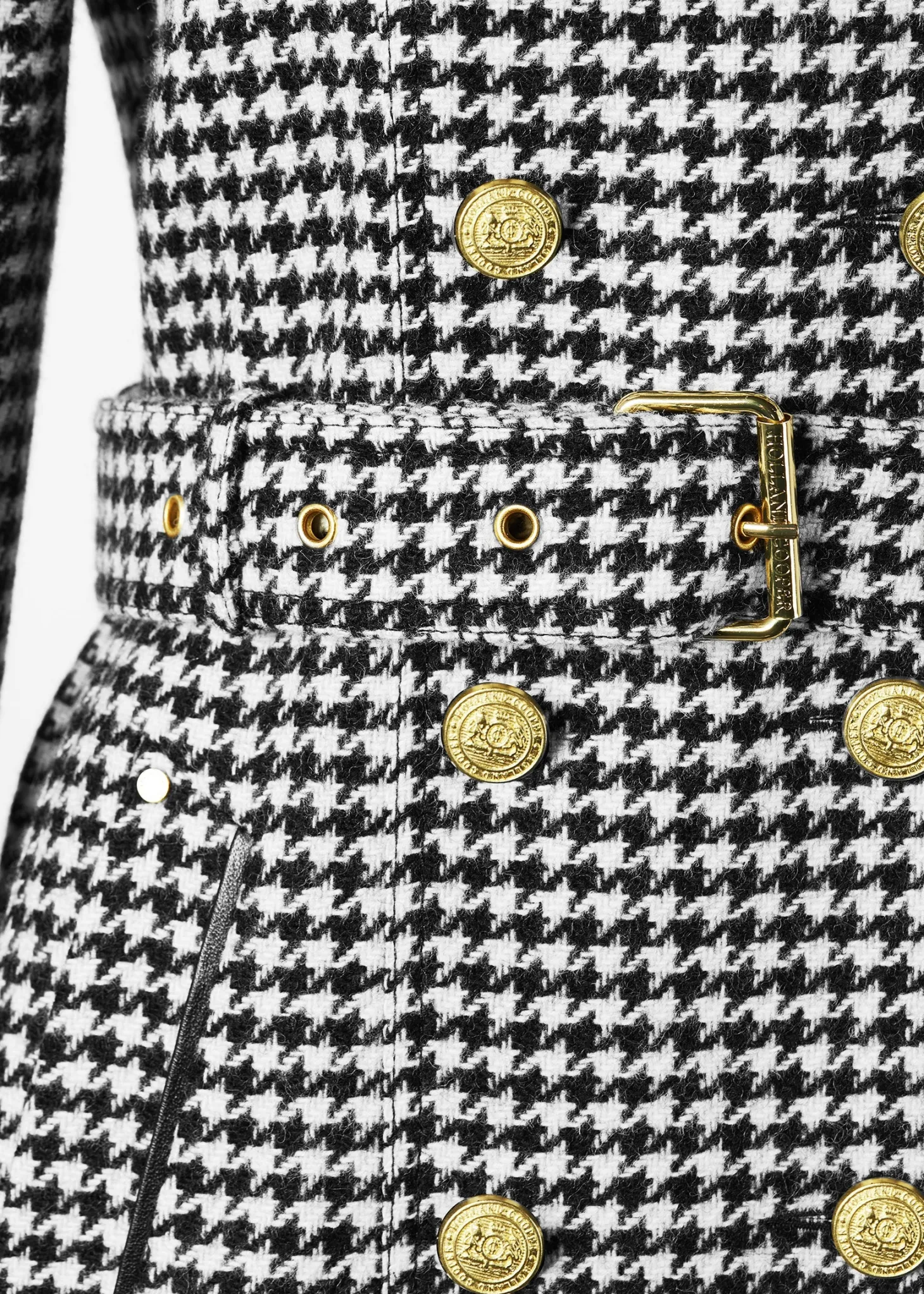 Gold Label Trench (Houndstooth)