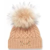 Horsebit Bobble Hat (Camel)