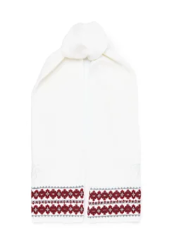 Jennifer Fairisle Scarf (Natural)
