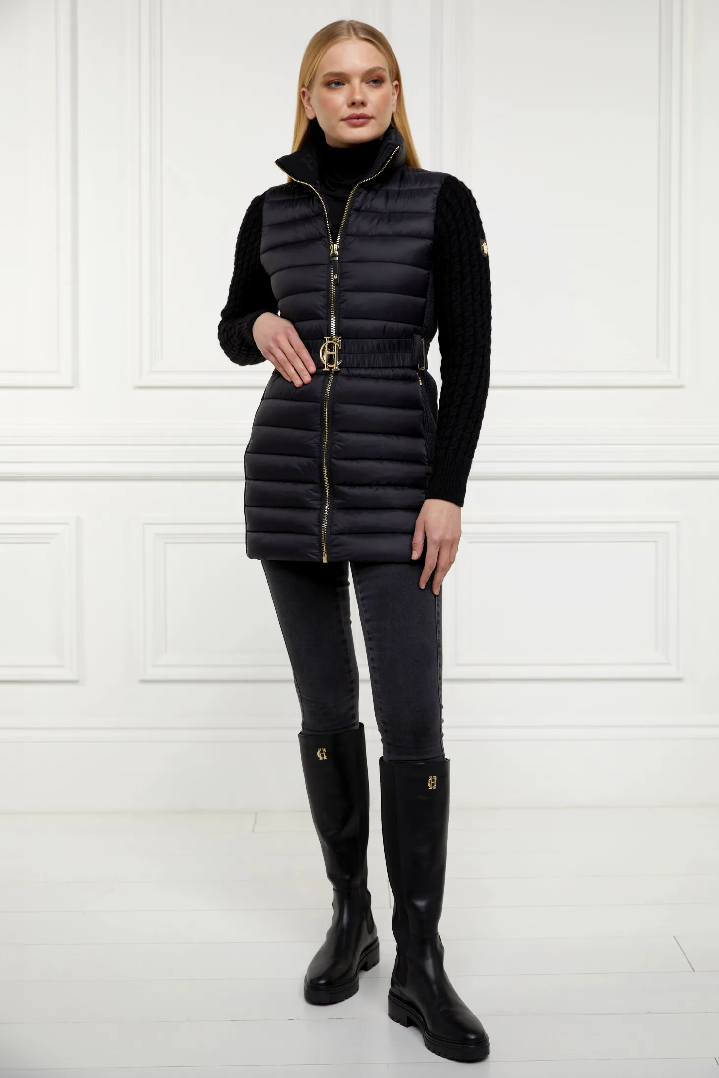 Linfold Hybrid Coat (Black)