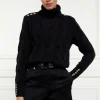 Lucia Roll Neck Knit (Black)