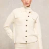 Maria Knitted Overshirt (Natural)