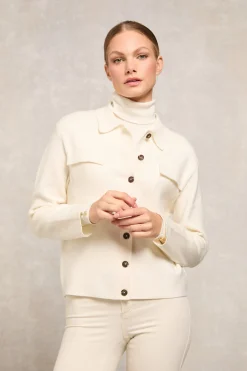 Maria Knitted Overshirt (Natural)