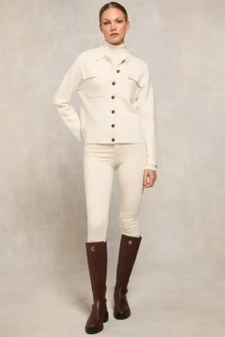 Maria Knitted Overshirt (Natural)