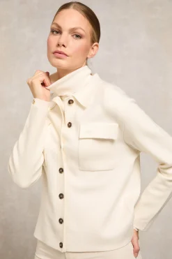 Maria Knitted Overshirt (Natural)