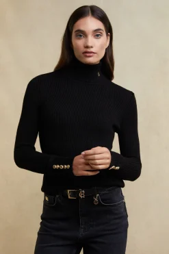 Painswick Roll Neck (Black)