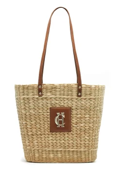 Paloma Straw Tote (Natural Tan)