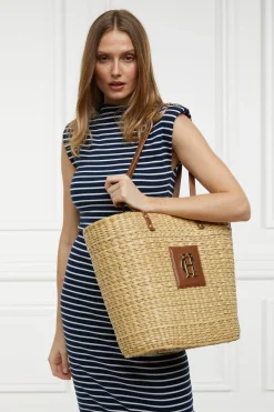 Paloma Straw Tote (Natural Tan)