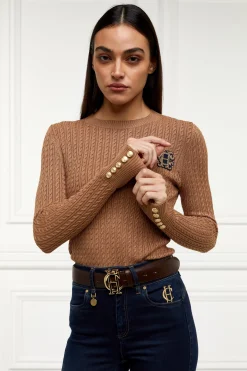 Princeton Crew Neck Knit (Dark Camel)