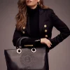 Regency Leather Tote (Black)