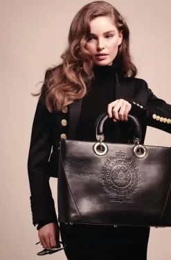 Regency Leather Tote (Black)