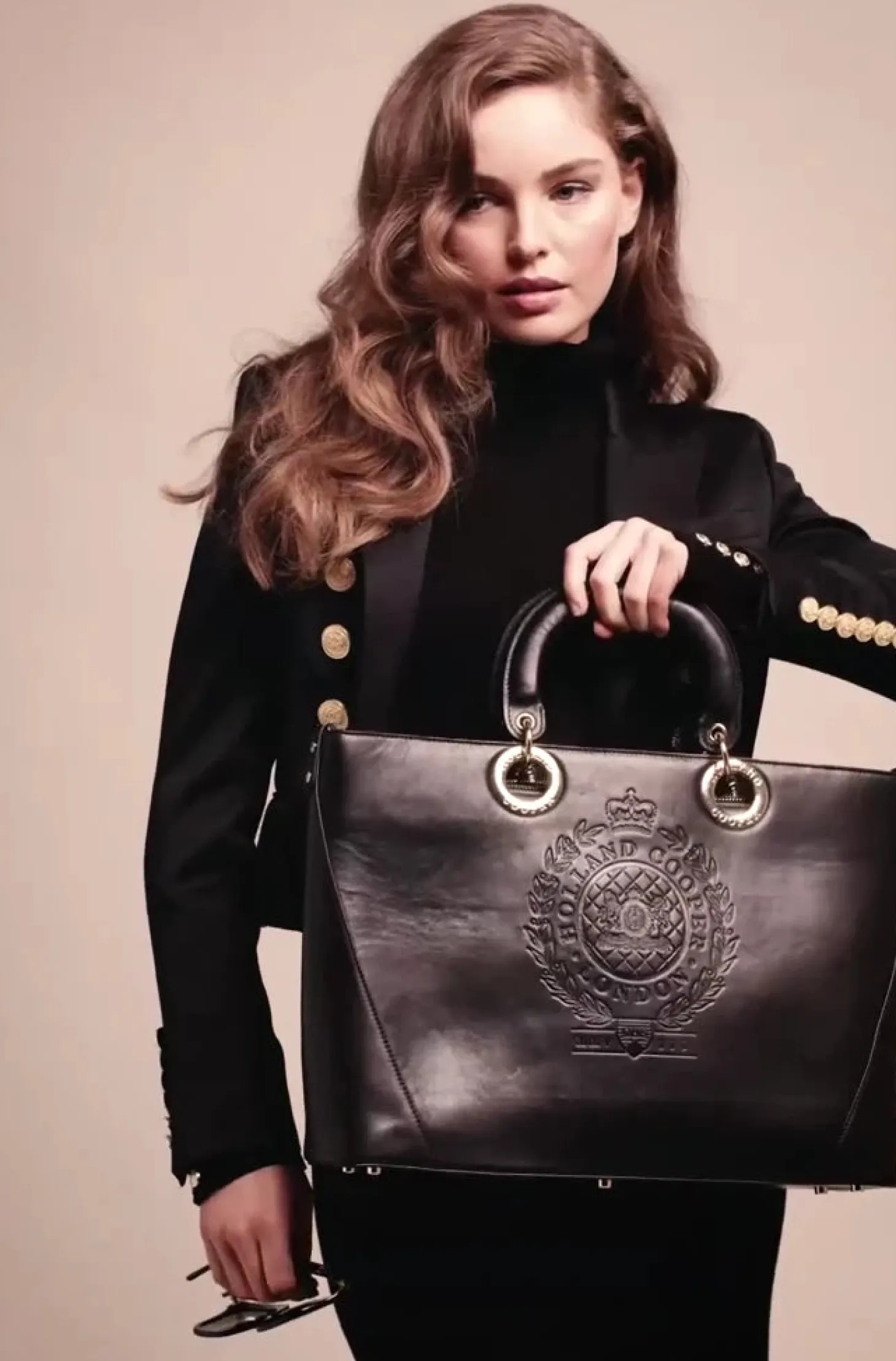 Regency Leather Tote (Black)