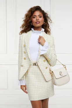Regency Skirt (Ivory Sparkle Tweed)